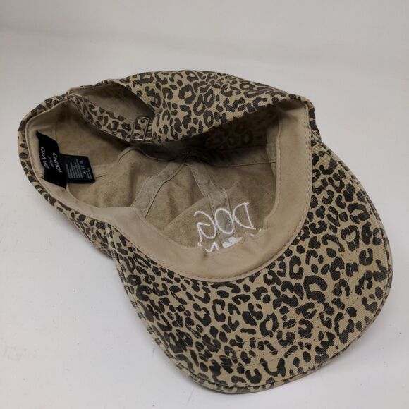 David and Young Womens Dog Mom Slideback Hat Leopard Print OSFM Embroidered - Picture 9 of 11